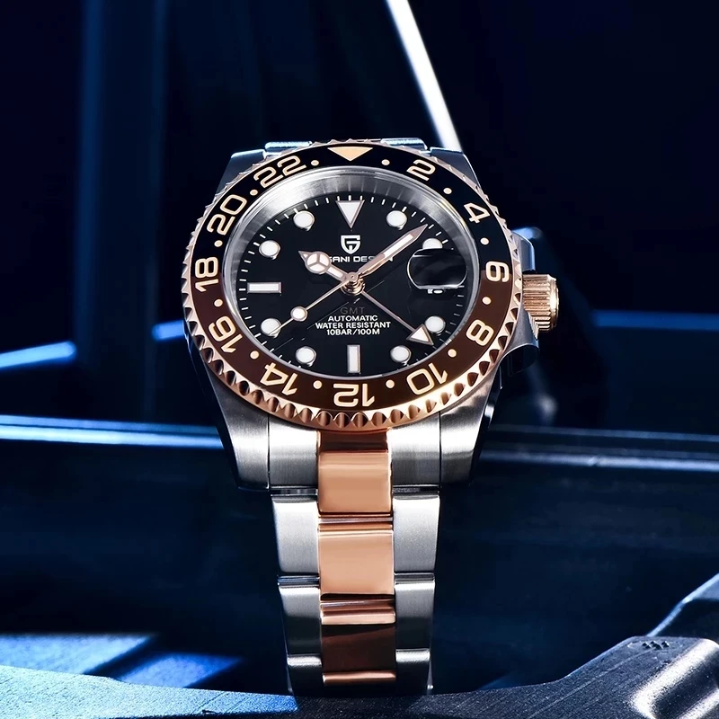 PAGANI DESIGN GMT Watch Sapphire Automatic Mechanical Watch 40MM 76 PAGANI DESIGN GMT Watch Sapphire Automatic Mechanical Watch 40MM