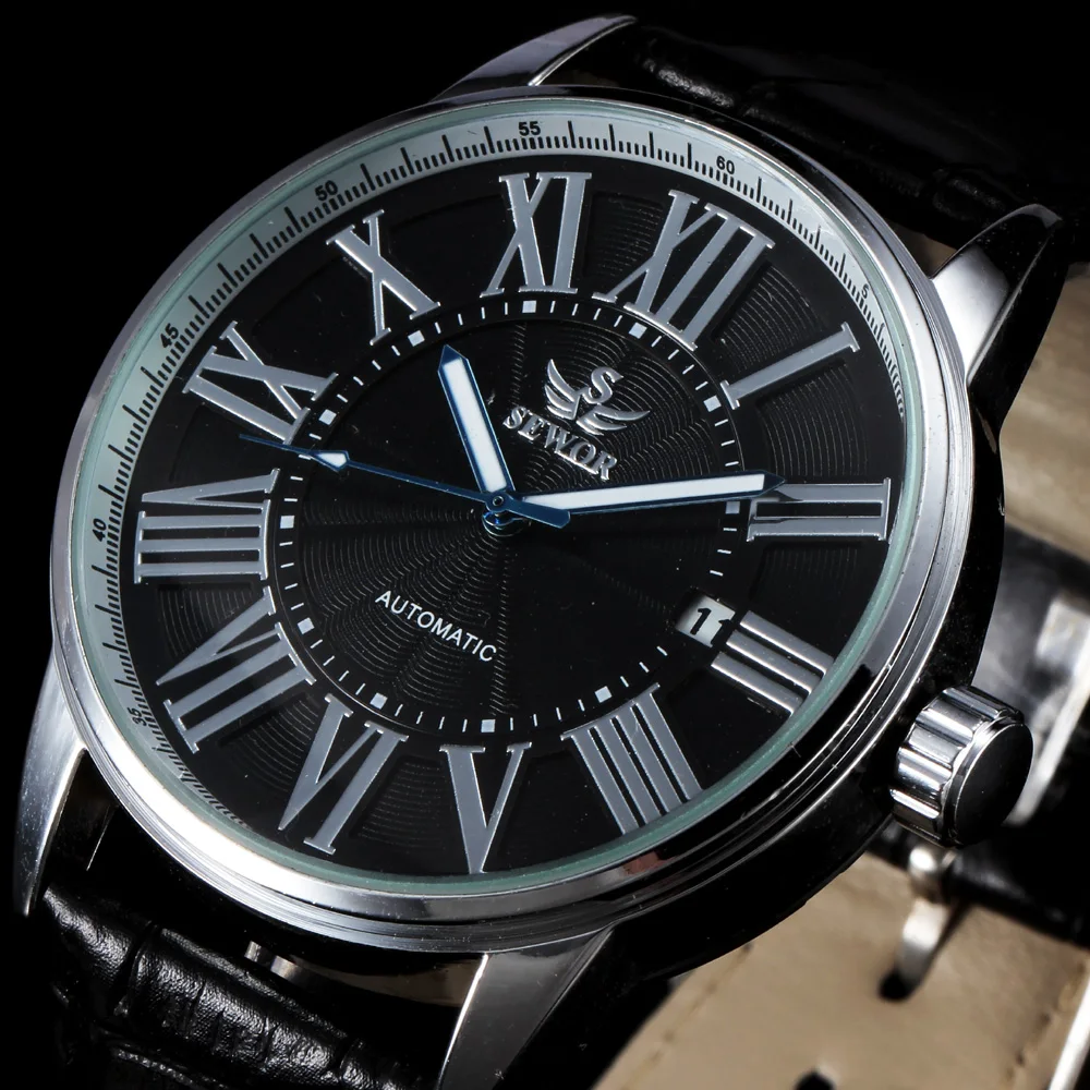 2016 new fashion SEWOR brand design business calendar clock men male automatic mechanical self wind leather wrist dress watch 52 2016 new fashion SEWOR brand design business calendar clock men male automatic mechanical self wind leather wrist dress watch