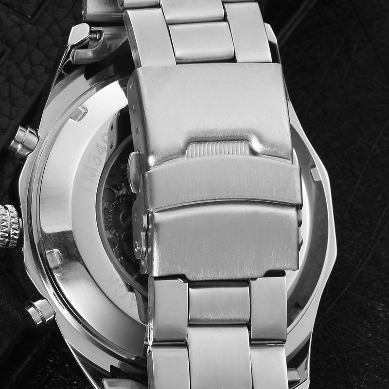 Winner Full Stainless Steel Auto Mechanical Watch For Men 33 Winner Full Stainless Steel Auto Mechanical Watch For Men