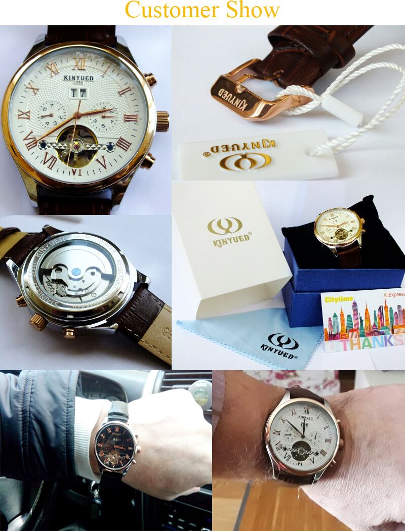 Kinyued Skeleton Tourbillon Mechanical Automatic Men Watch 60 Kinyued Skeleton Tourbillon Mechanical Automatic Men Watch