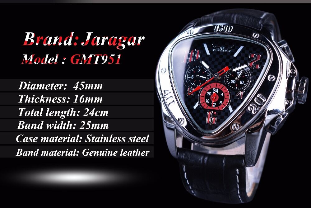 Automatic Jaragar Watch - Sport Racing - Jaragar GMT951 30 Automatic Jaragar Watch – Sport Racing – Jaragar GMT951