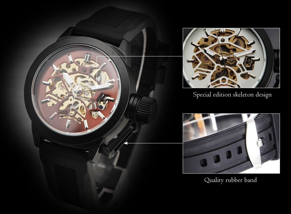 SEWOR Skeleton Mechanical Watch Automatic Men 35 SEWOR Skeleton Mechanical Watch Automatic Men