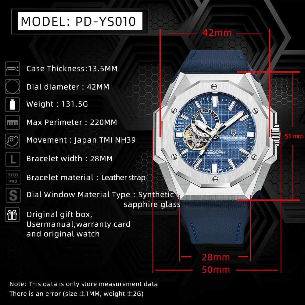 2023 PAGANI DESIGN 42MM Men Automatic Watches Stainless Steel NH39 Movement Sapphire 100M Waterproof Wristwatch Watch for Men 73 2023 PAGANI DESIGN 42MM Men Automatic Watches Stainless Steel NH39 Movement Sapphire 100M Waterproof Wristwatch Watch for Men