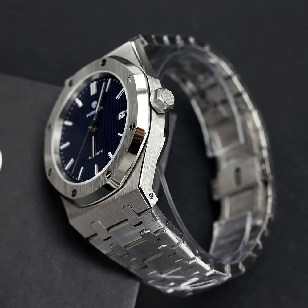 New PORSTIER Luxury 41mm NH35 Automatic Watch for men Mechanical Watches Luminous Dial Sapphier Staniless steel Waterproof Clock 54 New PORSTIER Luxury 41mm NH35 Automatic Watch for men Mechanical Watches Luminous Dial Sapphier Staniless steel Waterproof Clock