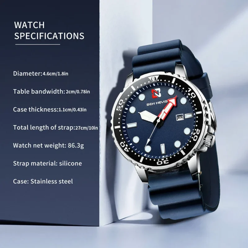 Ben Nevis Men Multi-function Quartz Wristwatch